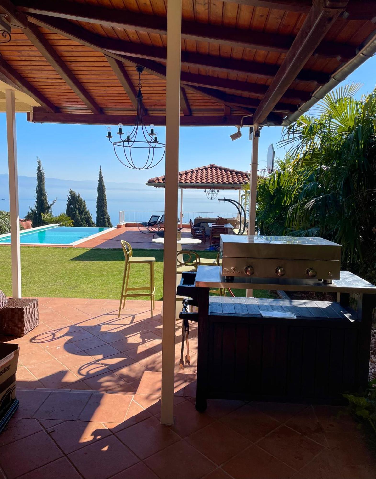 Villa Lovran - 150M To The Beach - Infinity Pool - Incredible Sea View - Fitness Room Экстерьер фото